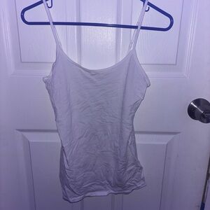 Old Navy White Fitted Sleeveless Camisole